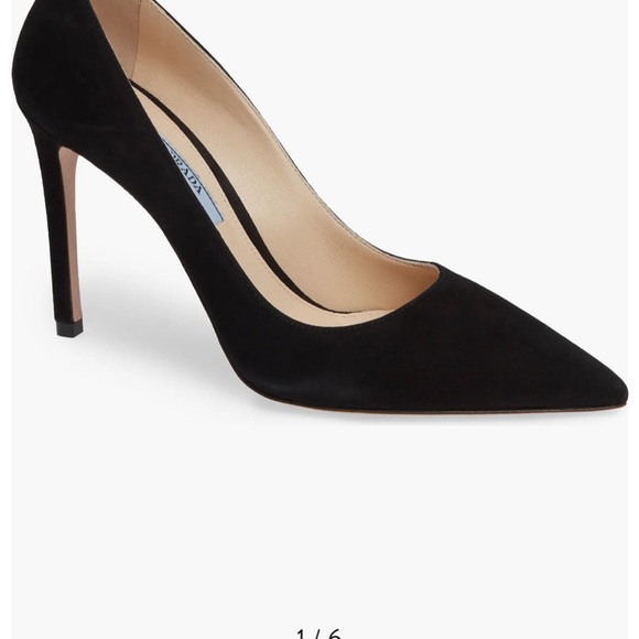 Prada pointed toe 85m suede stiletto - Picture 2 of 12